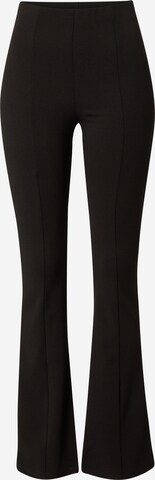 River Island Flared Pants 'SCUBA' in Black: front