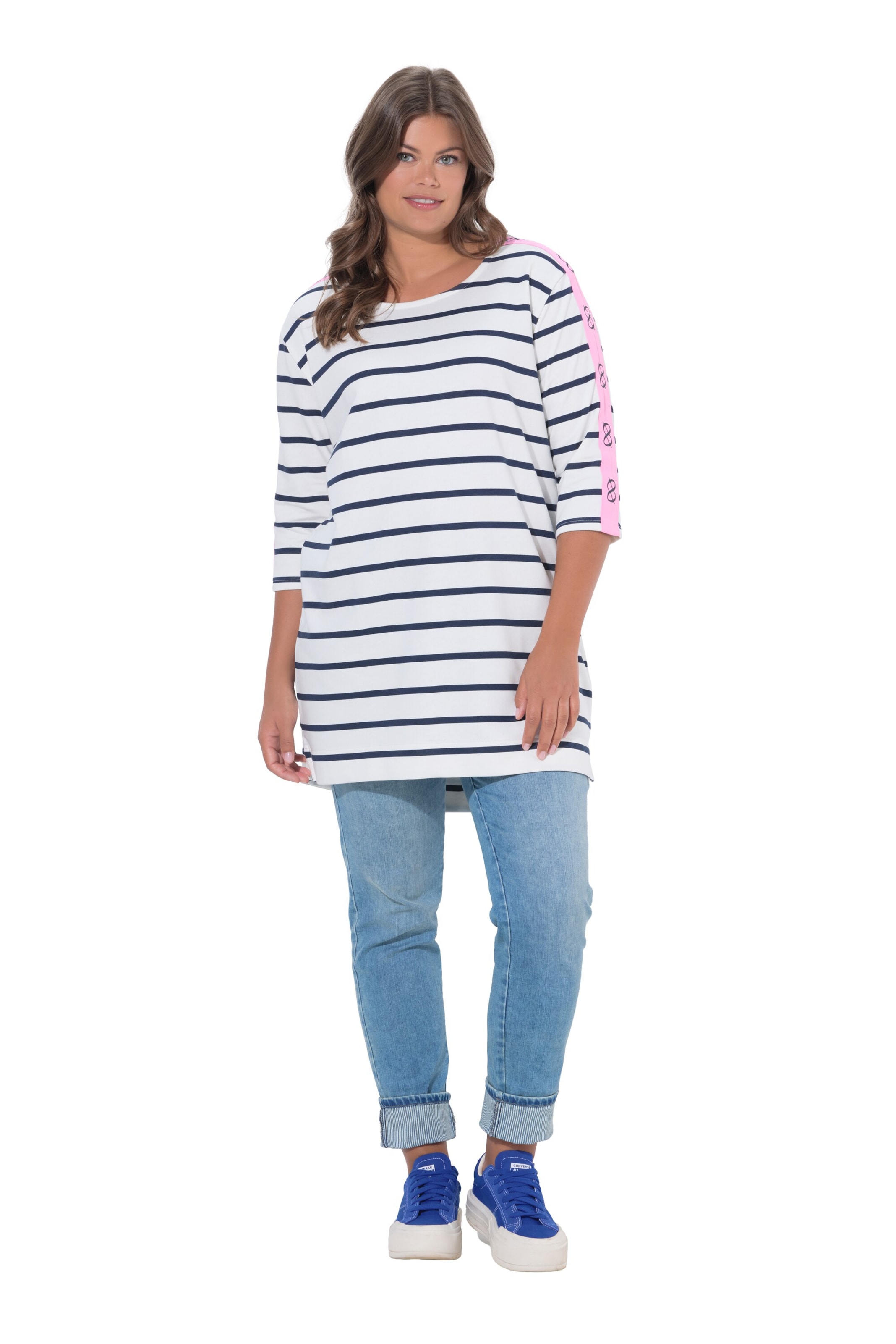 LAURASØN Sweatshirt in Weiß: Vorderseite