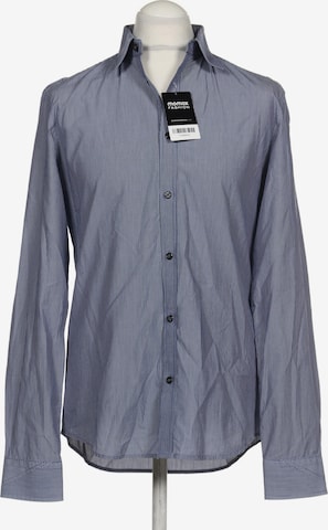 Tiger of Sweden Button Up Shirt in L in Blue: front