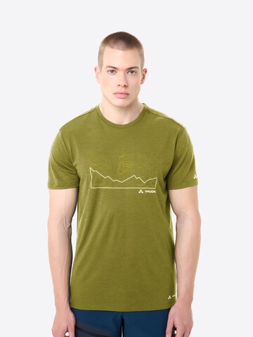 VAUDE Shirt 'Tekoa' in Groen: voorkant