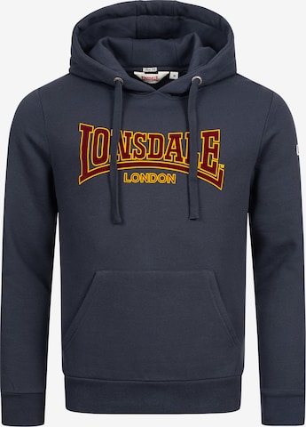 Sweat-shirt LONSDALE en bleu : devant