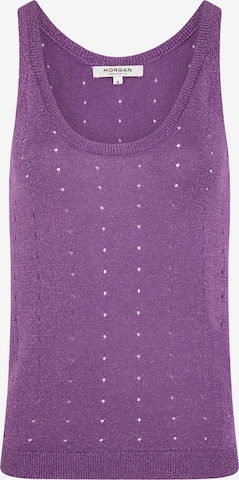 Morgan Knitted top in Purple: front