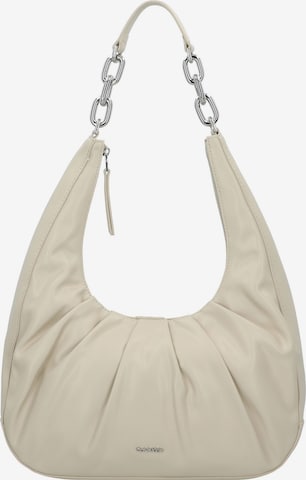 Calvin Klein Shoulder bag 'Soft' in Beige: front