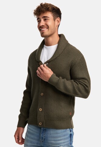 INDICODE JEANS Gebreid vest ' Brandox ' in Groen