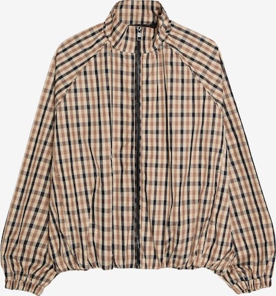Bershka Přechodná bunda ve velikosti XS-S - béžová / tmavě béžová / antracitová / černá, Produkt