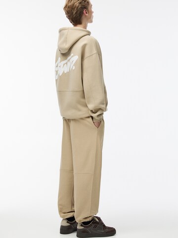 Pull&Bear Tapered Broek in Beige