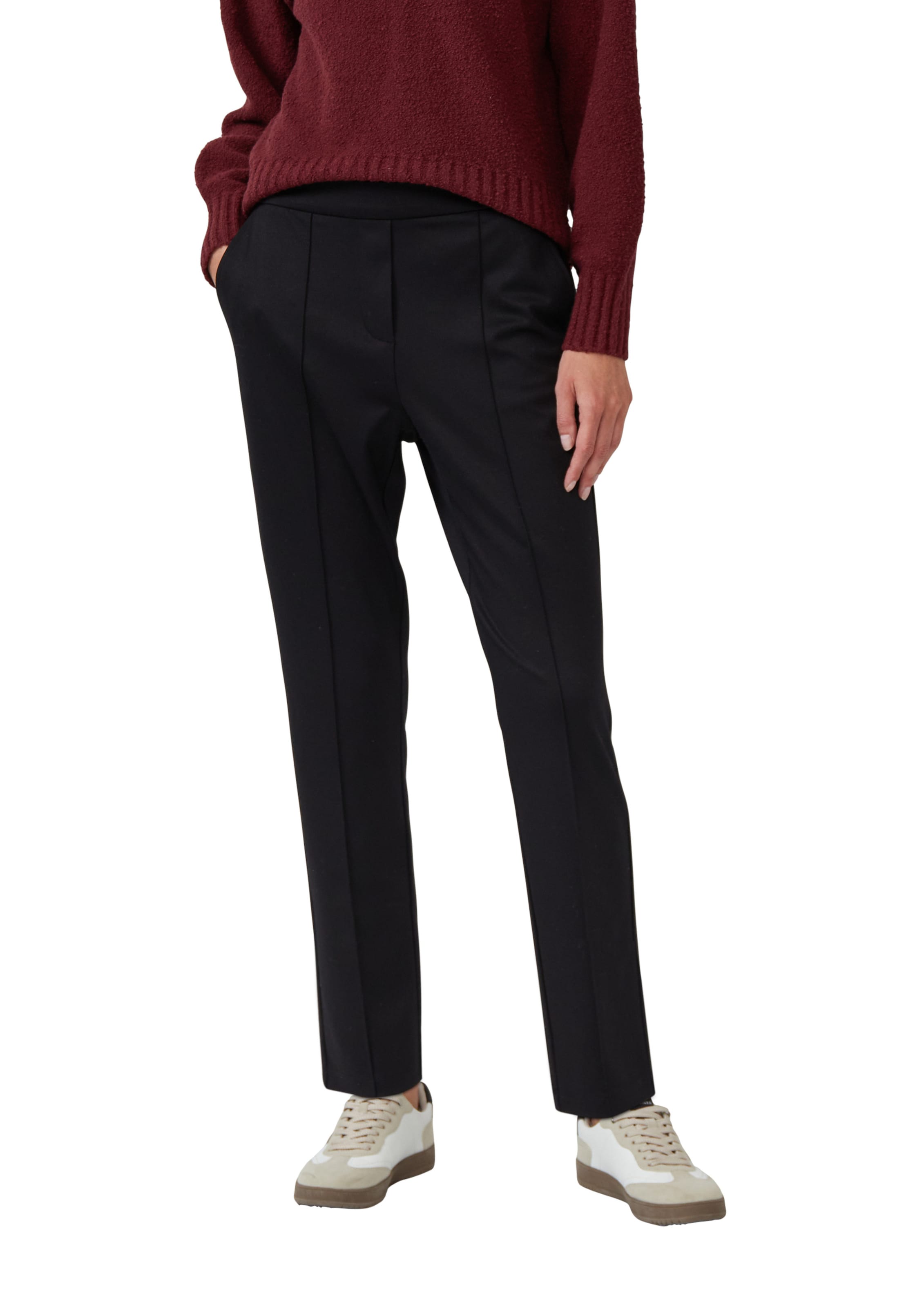 s.Oliver regular Παντελόνι σε μαύρο: μπροστά