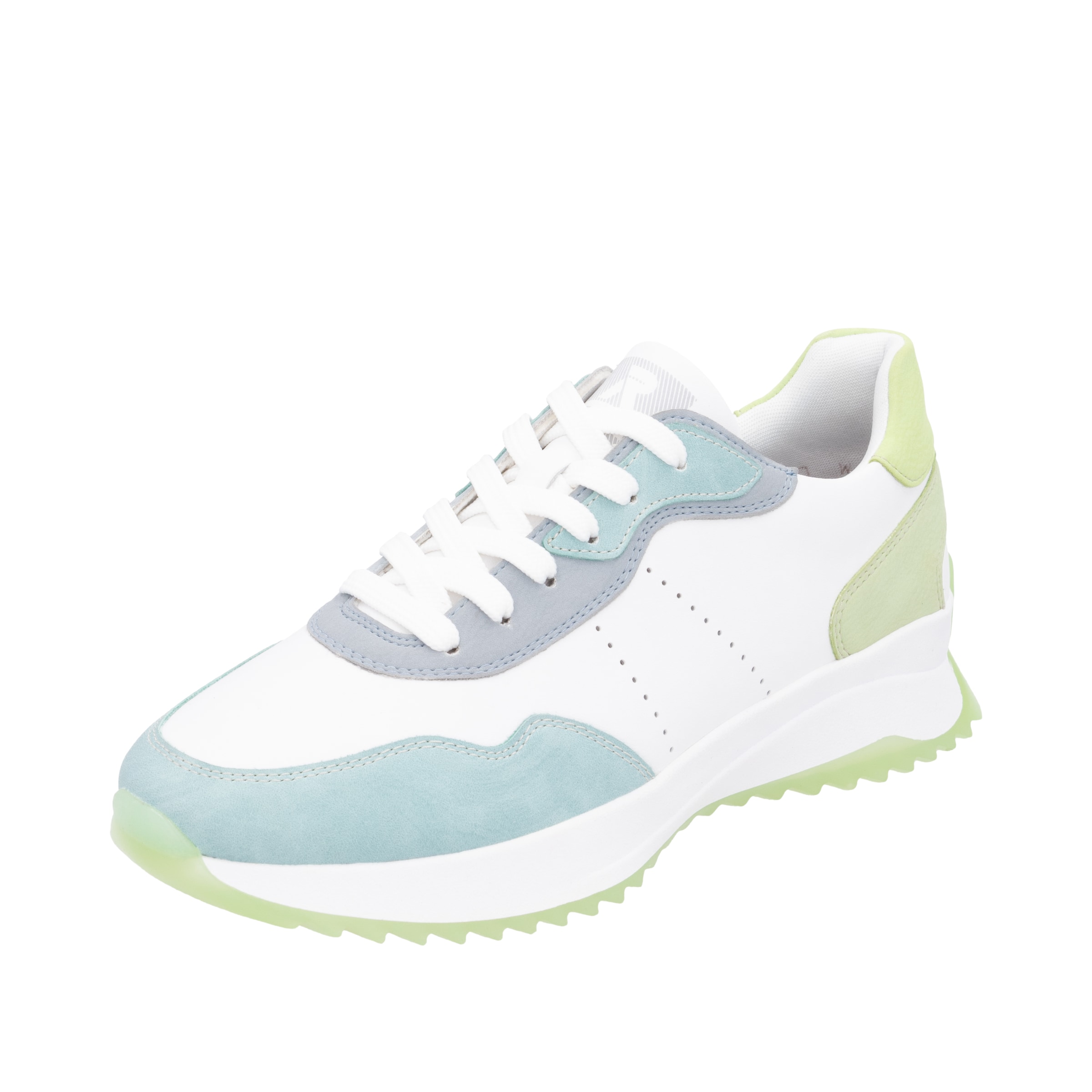 Sneaker bassa di Rieker in bianco: frontale