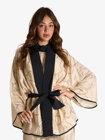 Kimono SOUVENIR en beige : devant