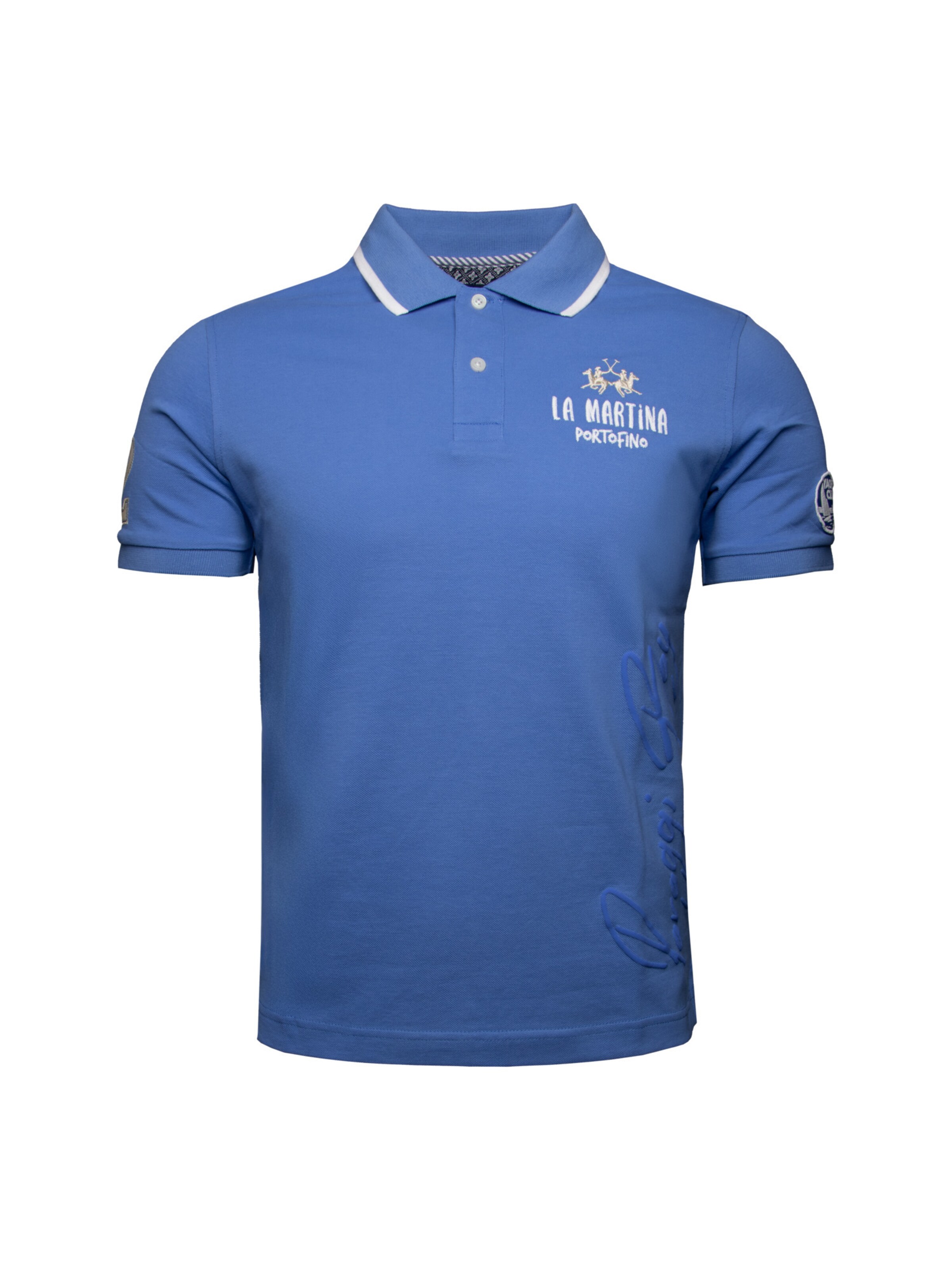 Maglietta di La Martina in blu: frontale