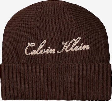 Calvin Klein Шапка в кафяво: отпред