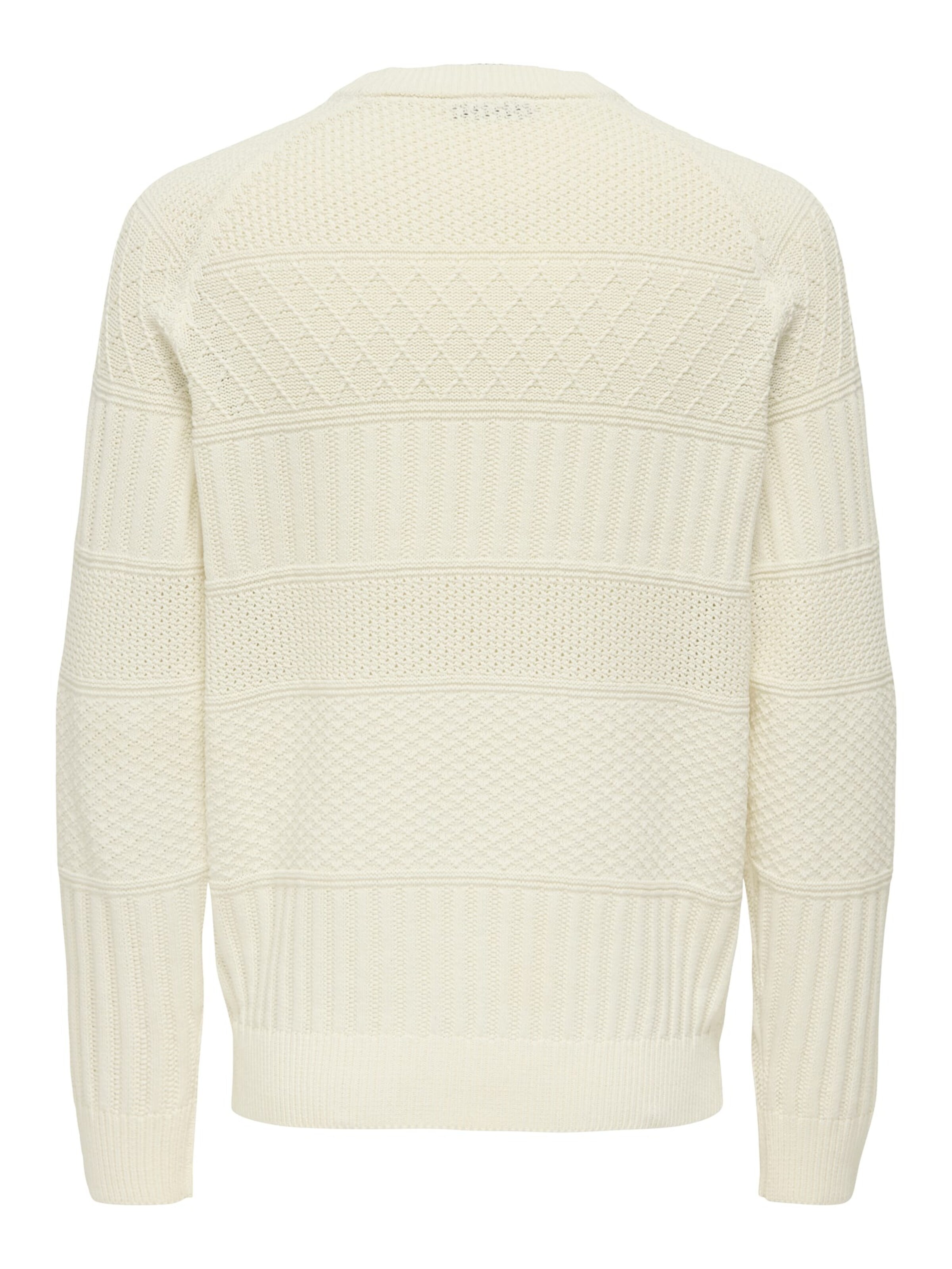 Only & Sons Sweater 'Alkan' in White