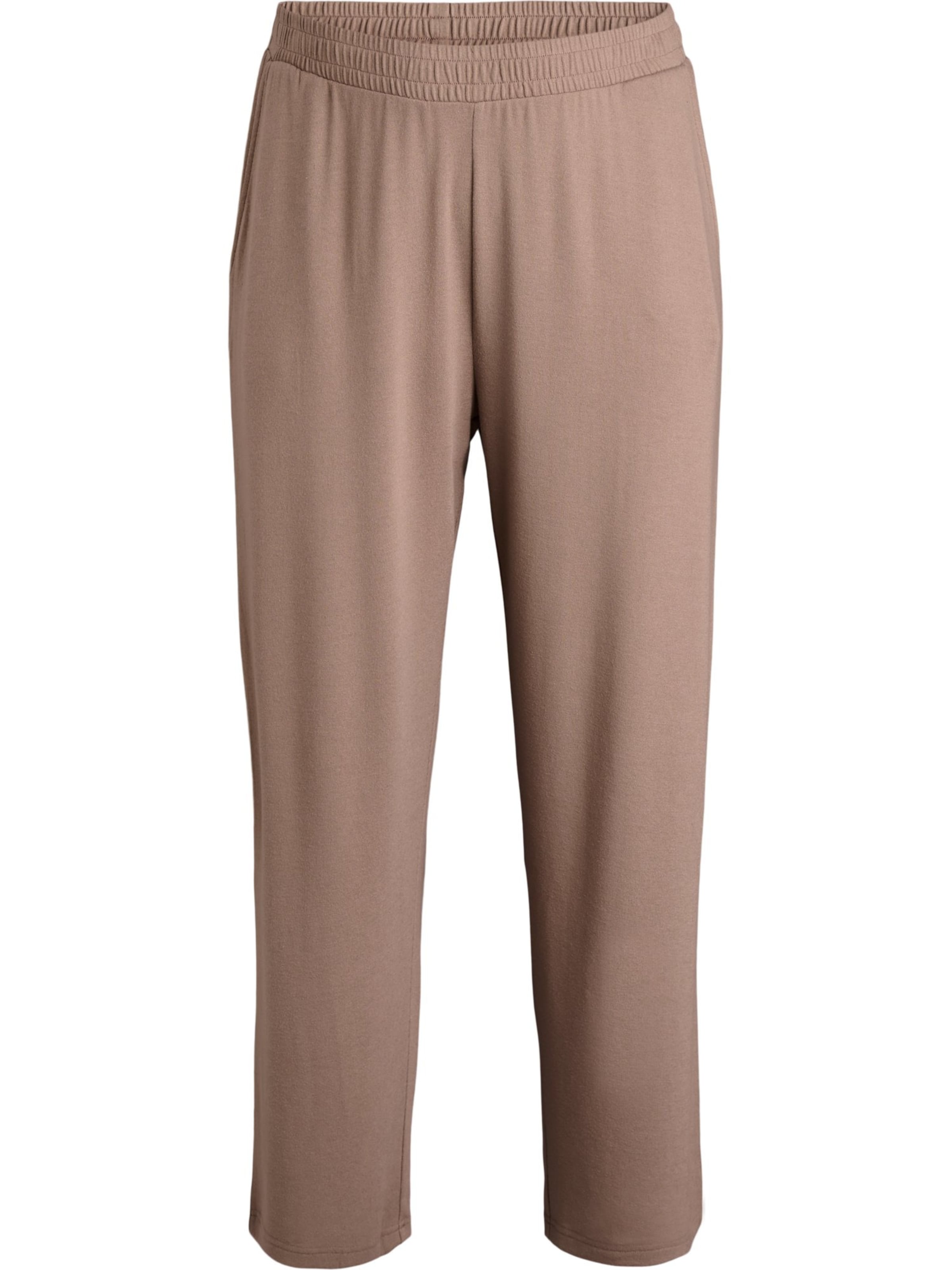 Zizzi Loosefit Hose 'Msvala' in Braun: Vorderseite