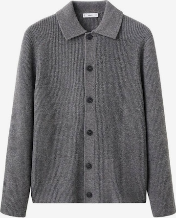 MANGO MAN Strickjacke 'Dina' in Grau: Vorderseite