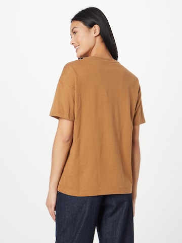 s.Oliver Shirt 'T-Shirt kurzarm' in Bruin