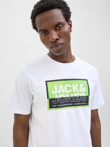 T-Shirt 'JCOLogan' JACK & JONES en blanc