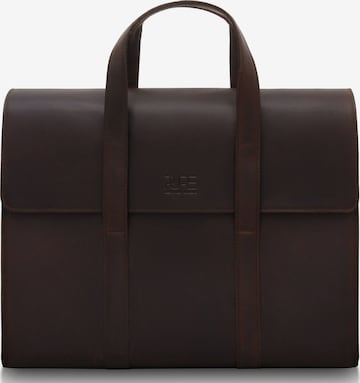 PURE Studios Aktenkoffer 'LESATH' in Braun: Vorderseite