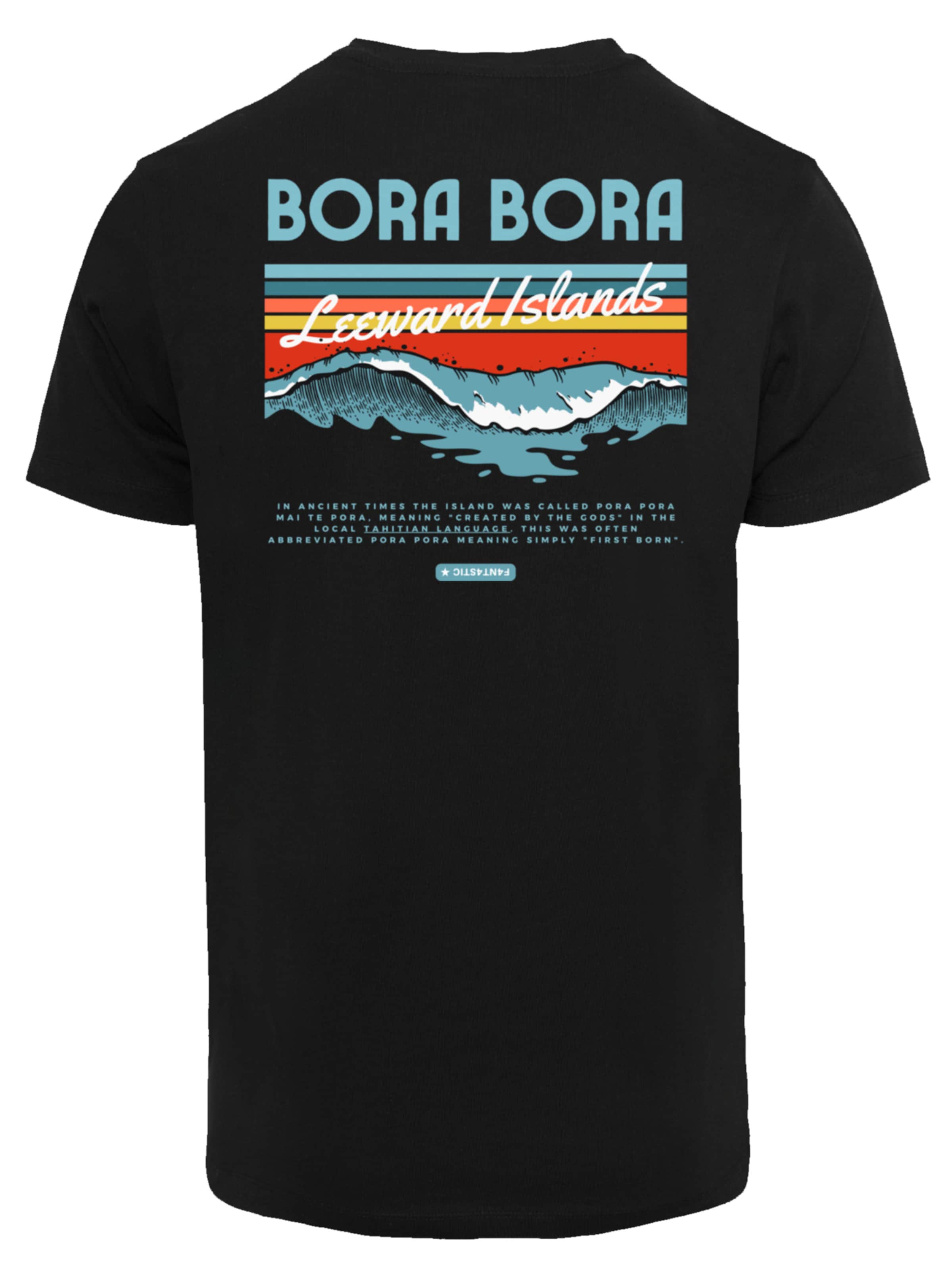 F4NT4STIC Shirt 'Bora Bora Leewards Island' in Black: front