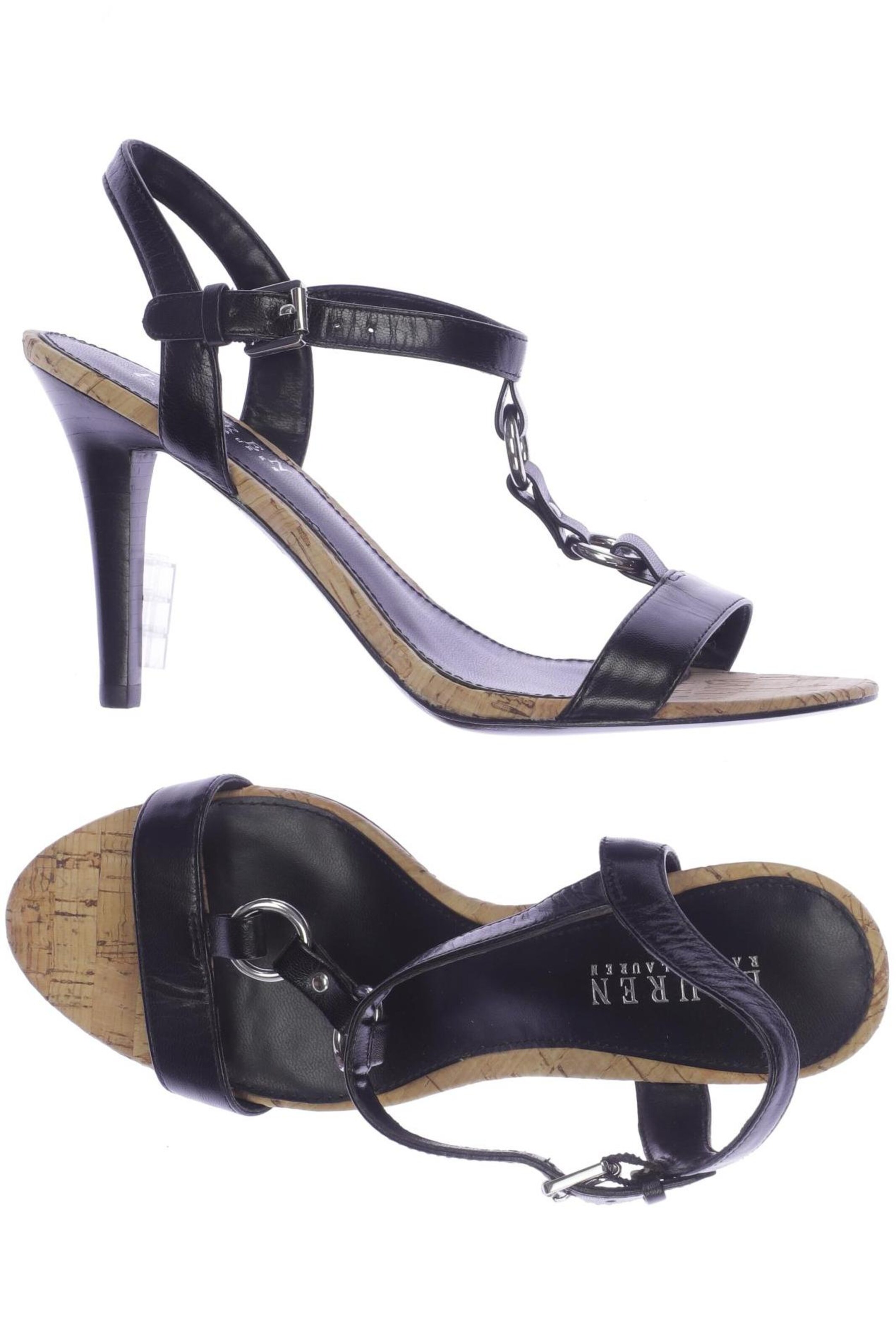 Lauren Ralph Lauren Sandals & High-Heeled Sandals in 38 in Black: front