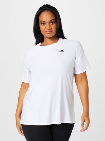 T-shirt fonctionnel 'Runner ' ADIDAS SPORTSWEAR en blanc : devant