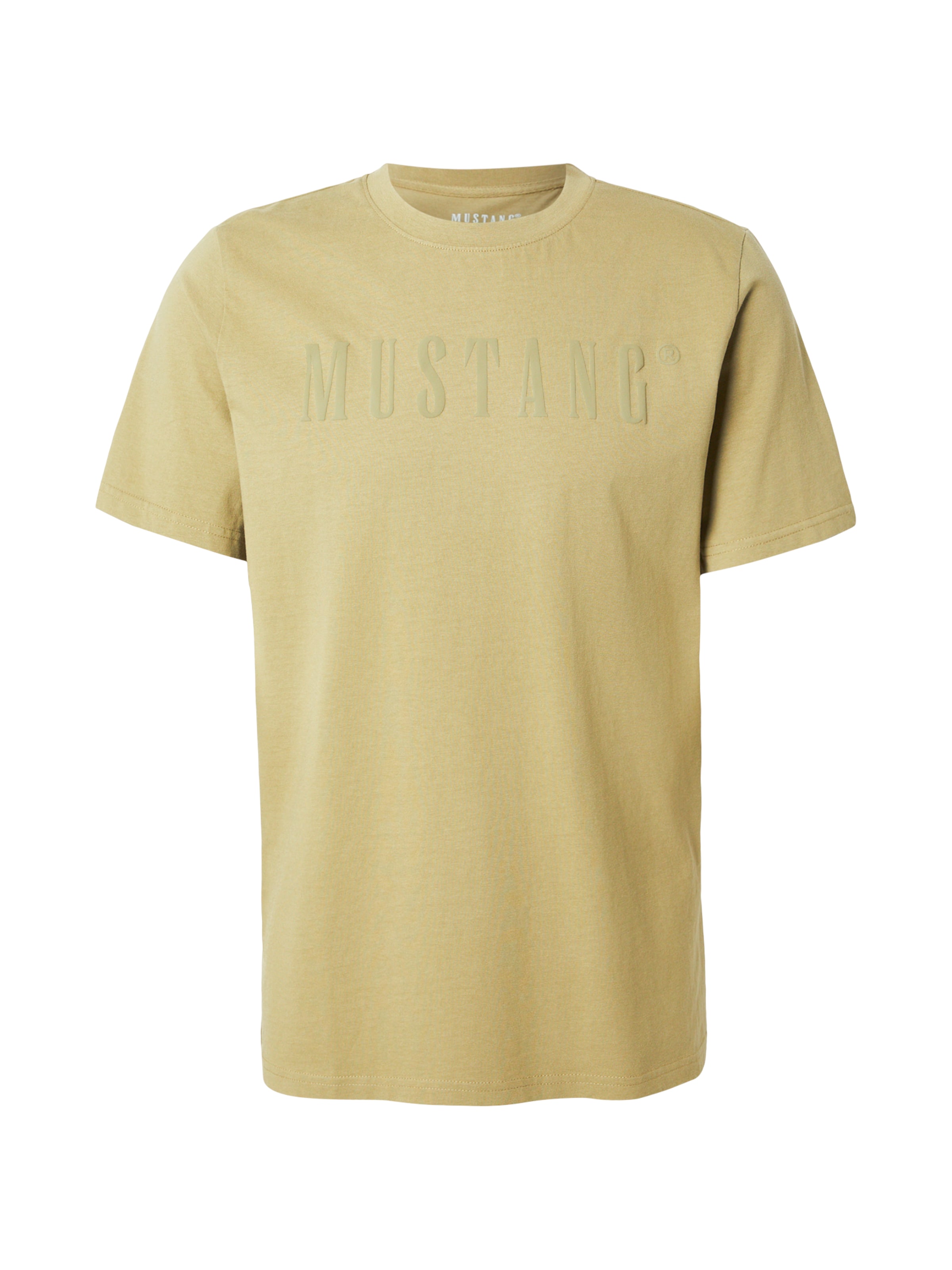 T-Shirt 'AUSTIN' MUSTANG en beige : devant