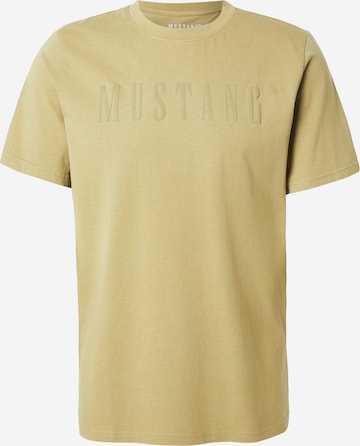 T-Shirt 'AUSTIN' MUSTANG en beige : devant