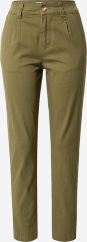 NEW LOOK Regular Pleat-front jeans in Green: front