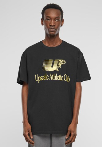MT Upscale Shirt 'Athletic Club' in Zwart: voorkant