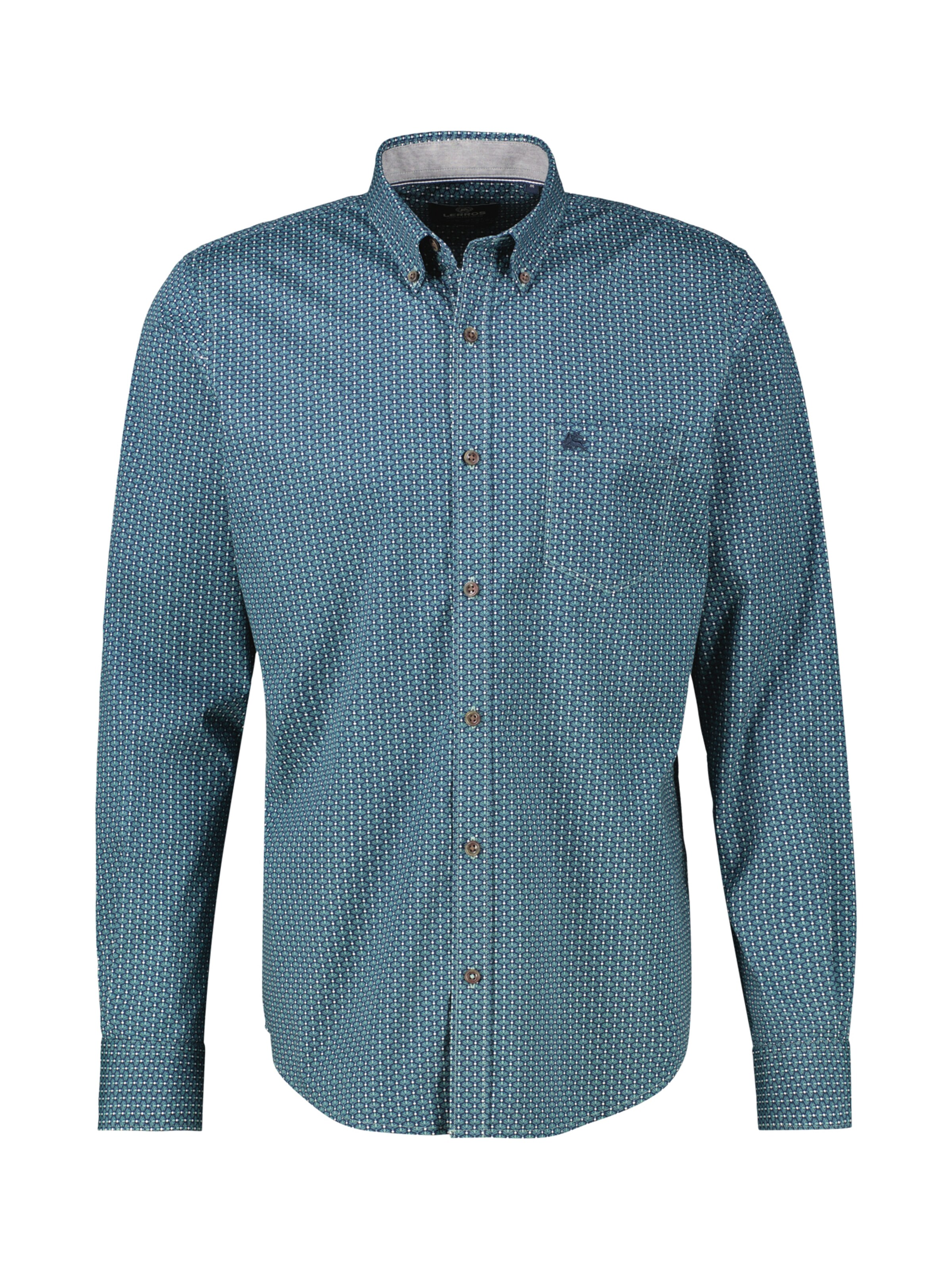 LERROS Button Up Shirt in Blue: front