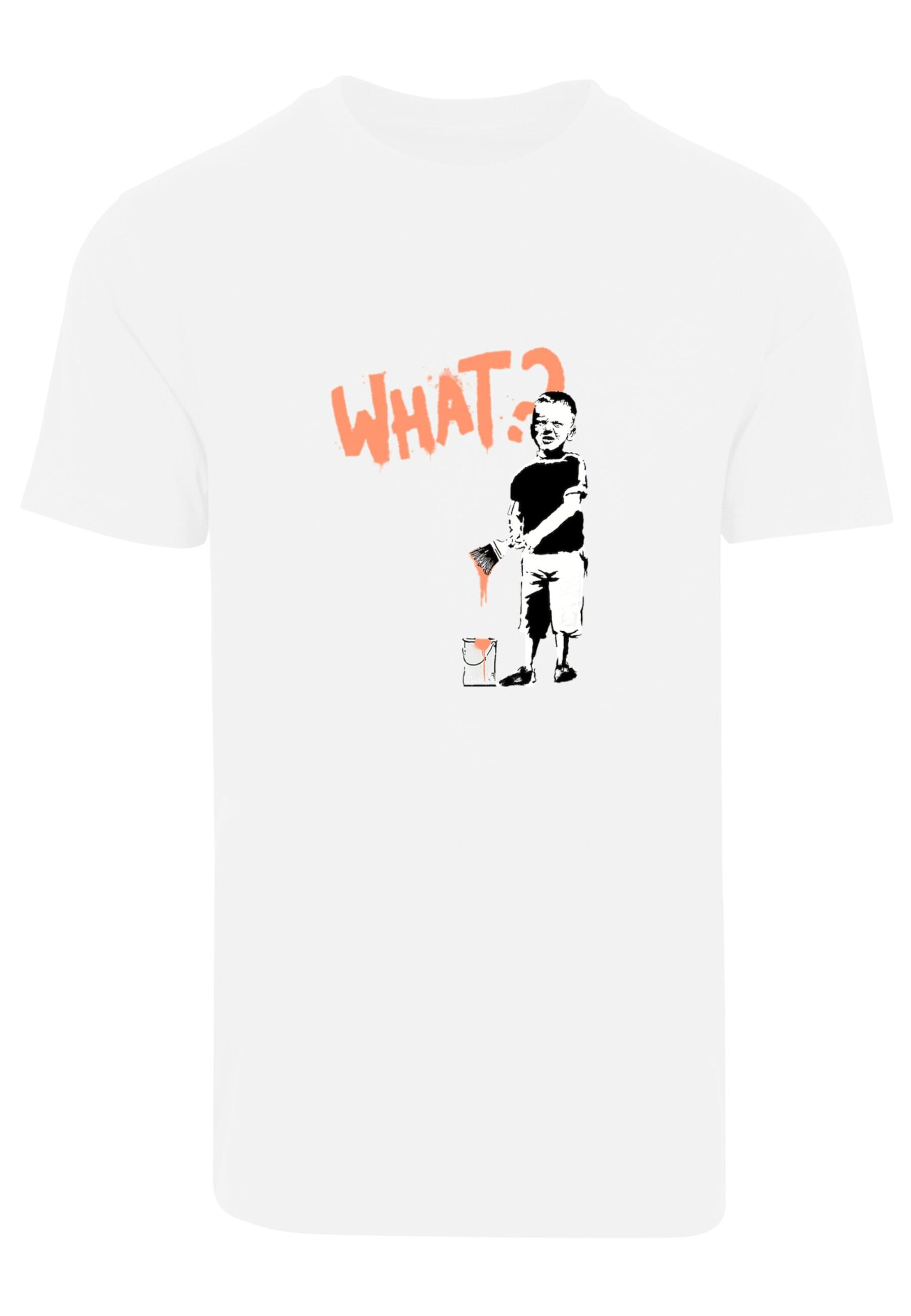 T-Shirt 'What' Merchcode en blanc : devant