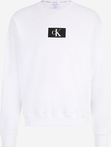 Sweat-shirt Calvin Klein Underwear en blanc : devant