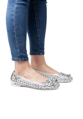 U.S. POLO ASSN. Ballerina 'JULIA001W/5L2' in Silver: front