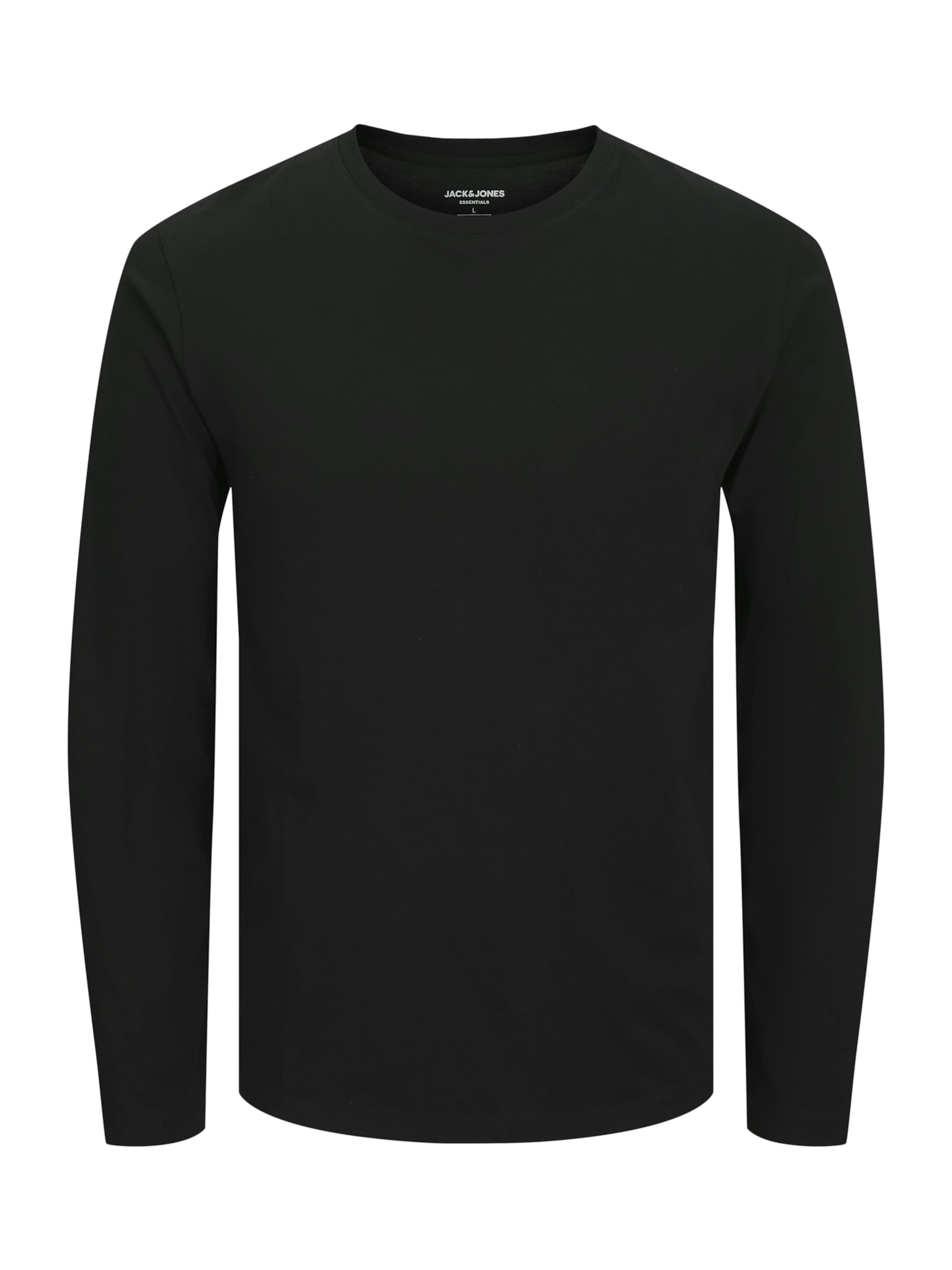 JACK & JONES Särk, värv must: eest vaates