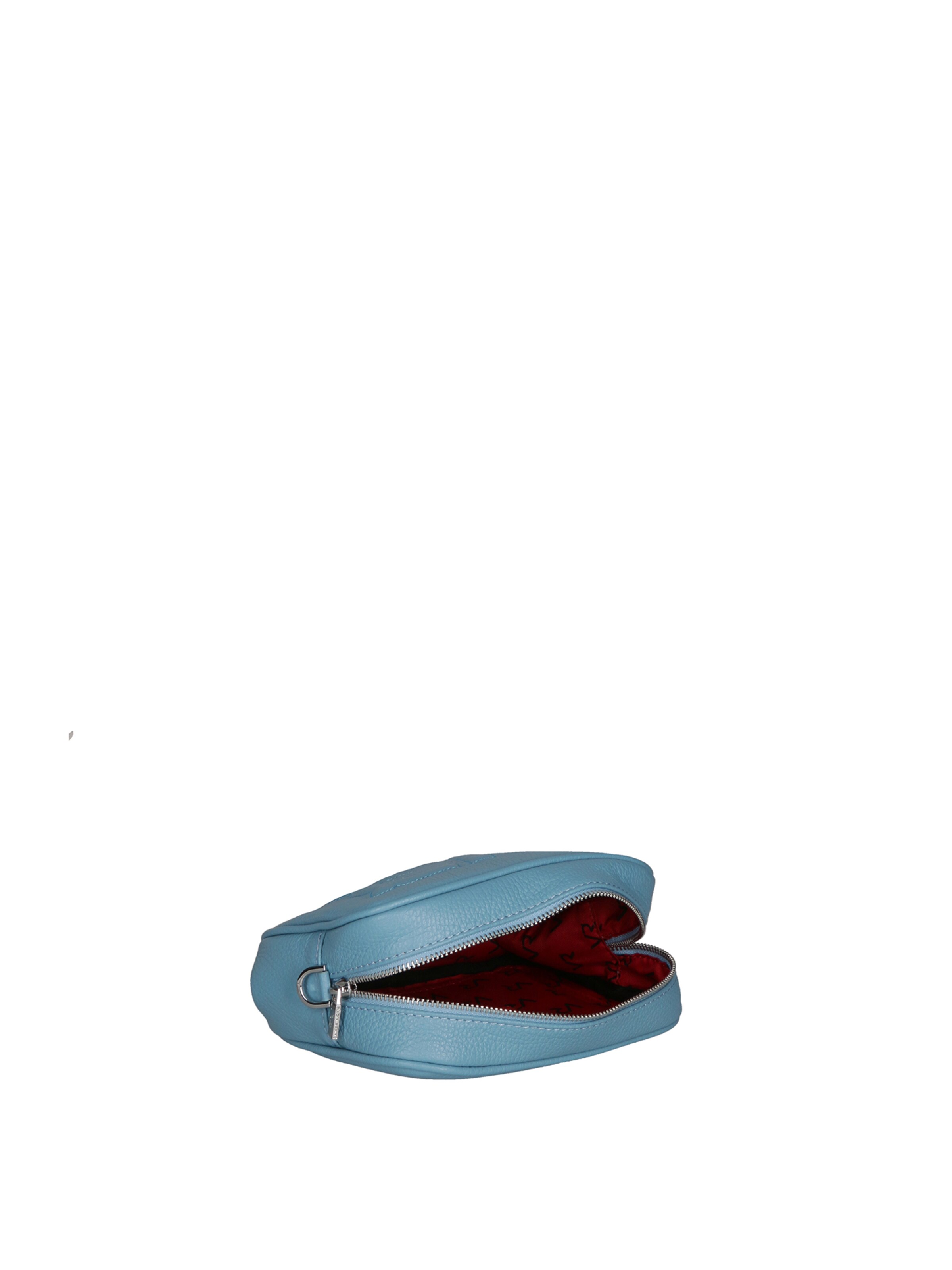 Borsa a tracolla 'Borsa a Tracolla Donna Pelle Virginia Rhinè Zip' di Virginia Rhinè in blu