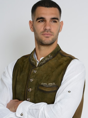 Gilet folklorique Rißberg en marron