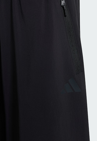 ADIDAS SPORTSWEAR Wide leg Sportbroek 'Z.N.E.' in Zwart