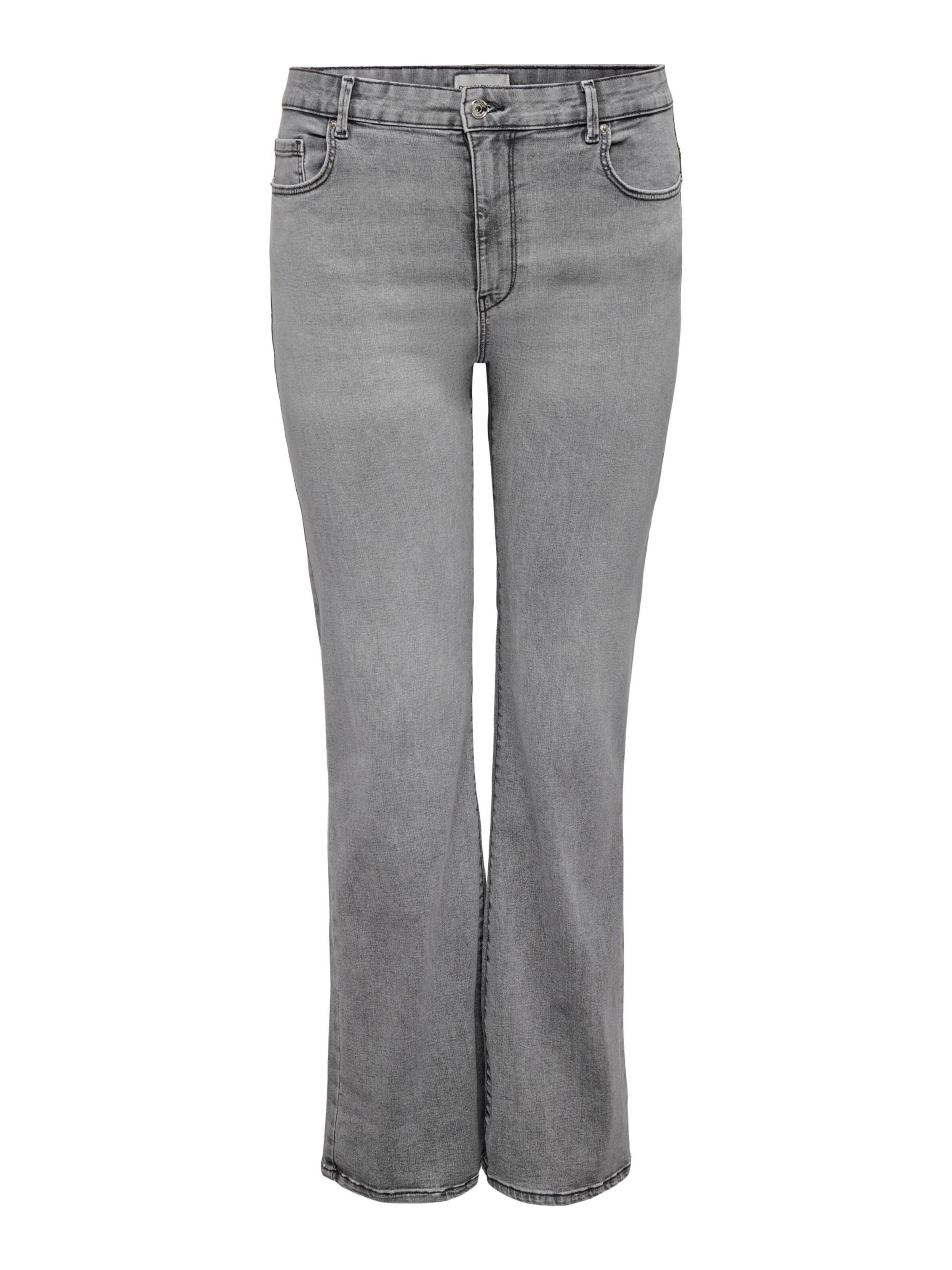ONLY Carmakoma Regular Jeans in Grijs: voorkant