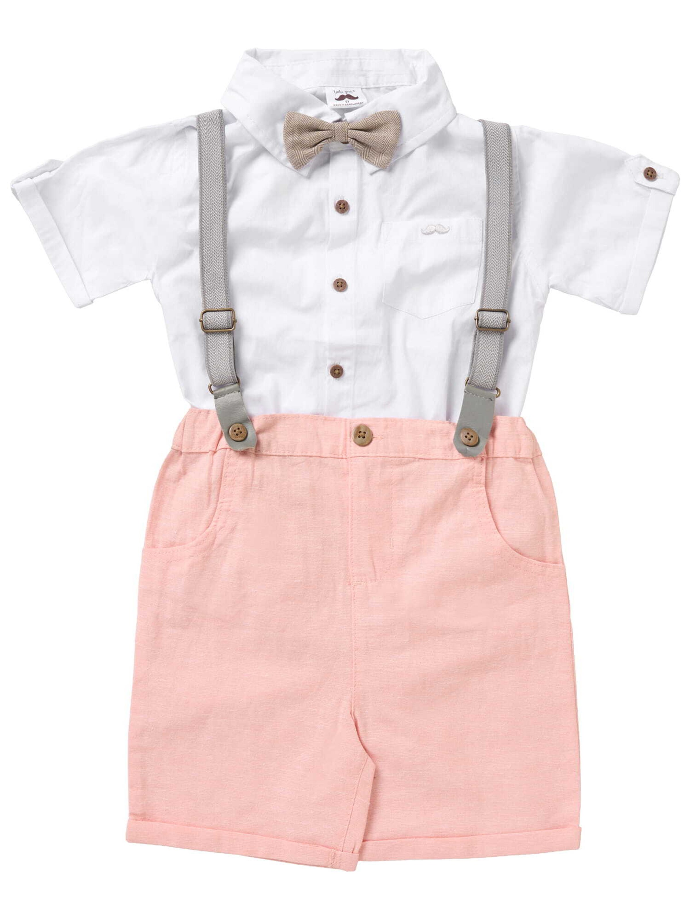 Little Gent Set 'Classic' in Weiß: Vorderseite