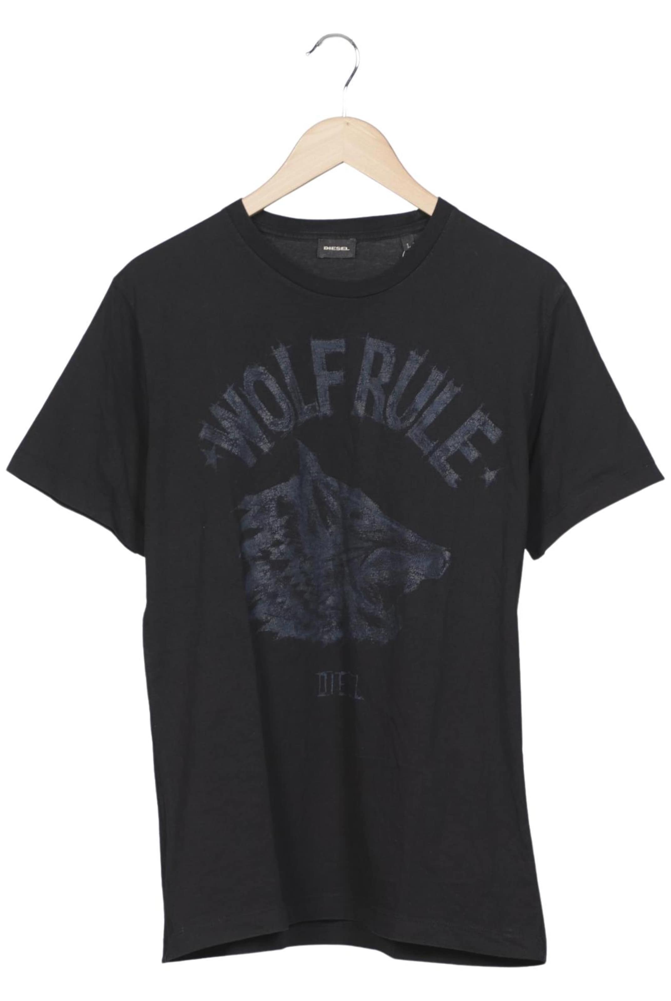 DIESEL Shirt in L in Black: front