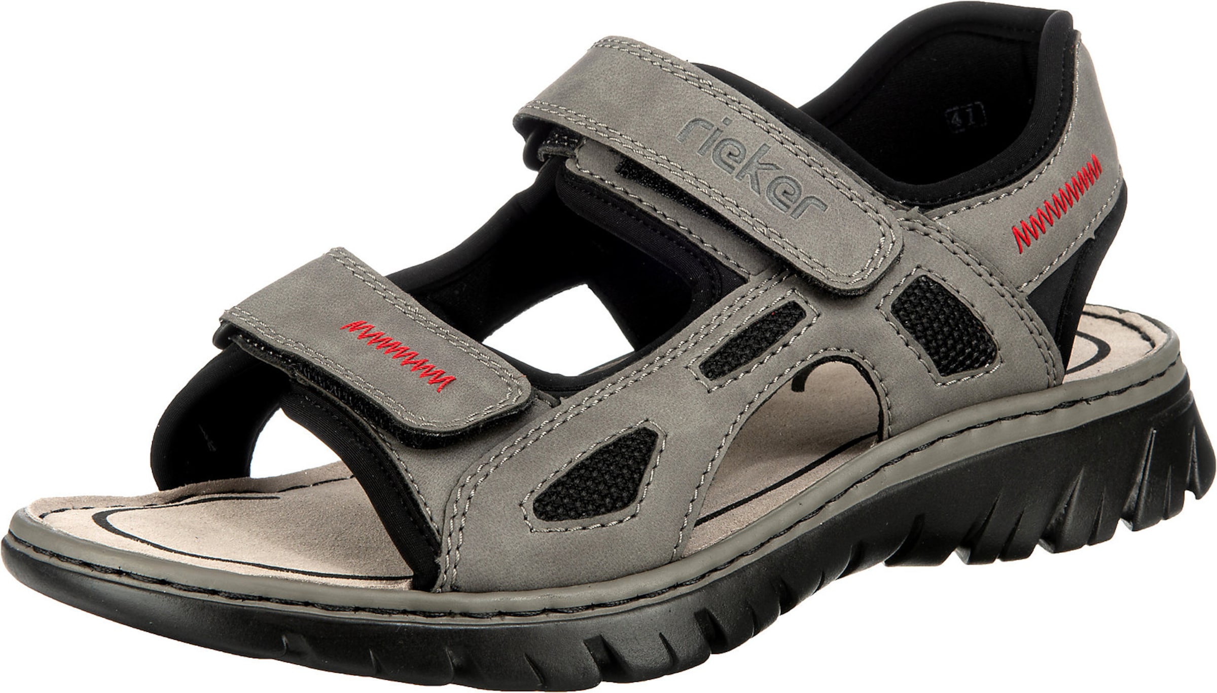 Rieker Sandale in Grau: Vorderseite