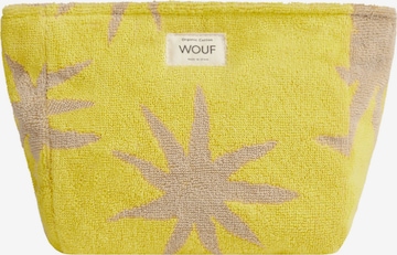 Wouf Toiletry Bag 'Terry Towel' in Yellow: front