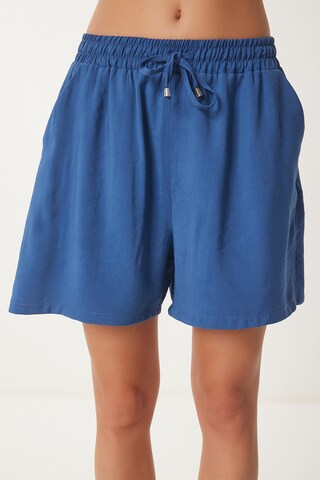 Happiness İstanbul Loosefit Bukser i blå