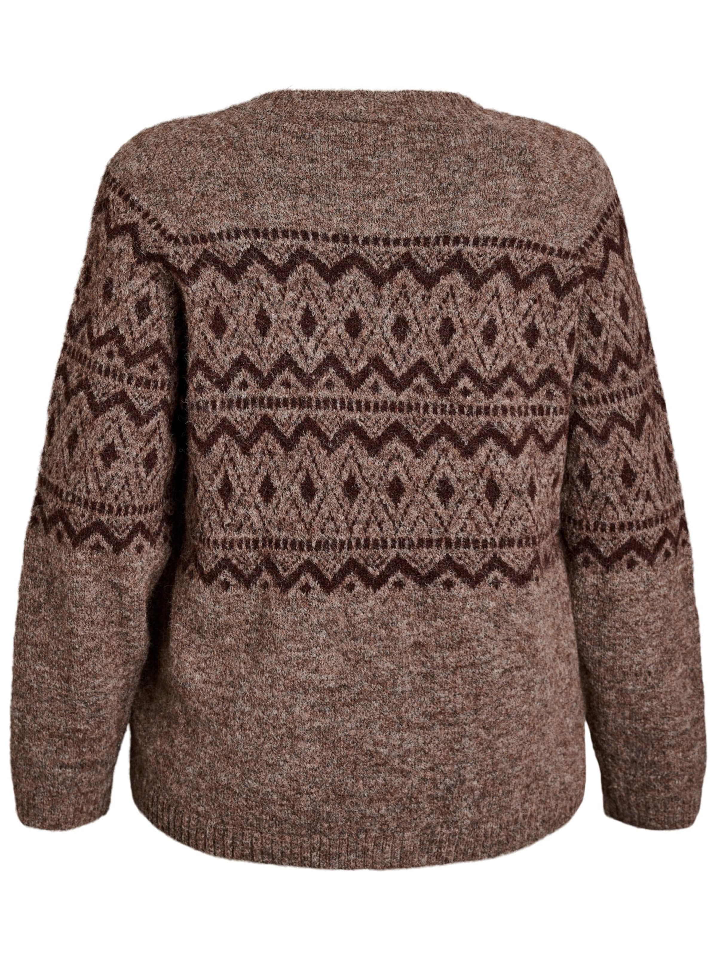 Zizzi Strickjacke in Braun