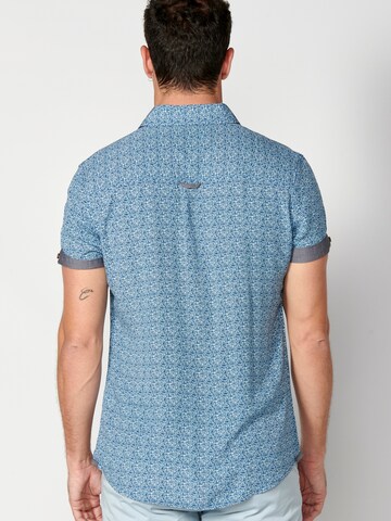 KOROSHI Regular Fit Hemd in Blau
