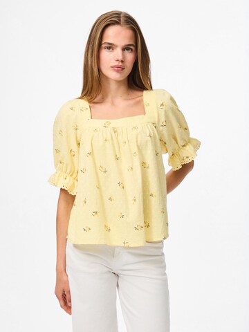Camicia da donna 'PCThea' di PIECES in giallo: frontale