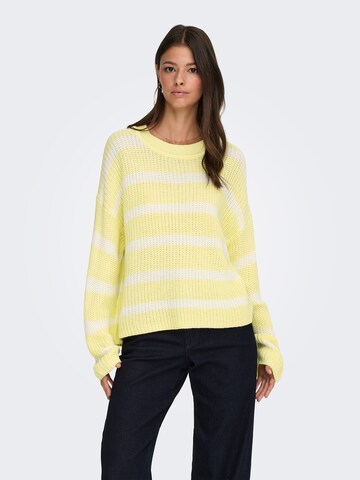 JDY Pullover 'JDYJUSTY' in Gelb: Vorderseite