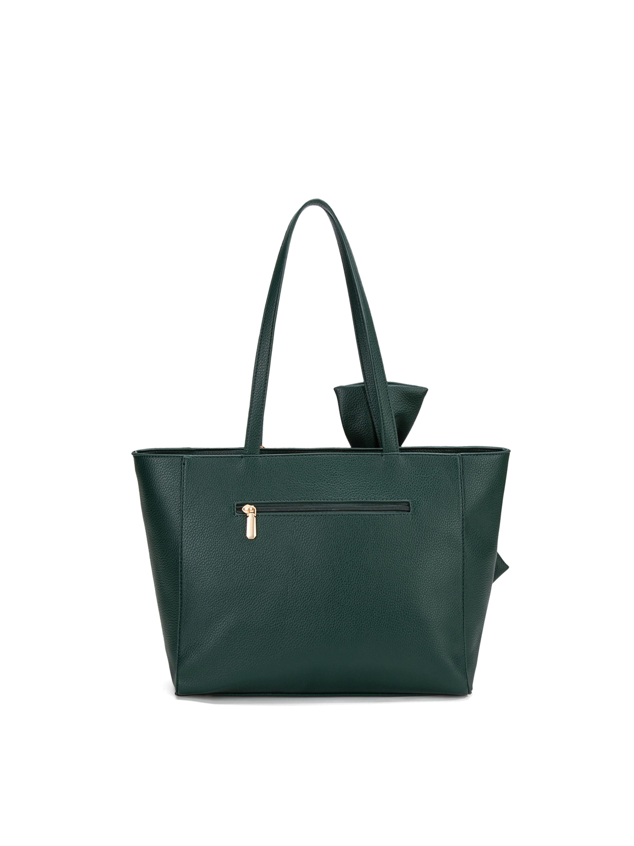 Borsa a spalla 'Borsa a Spalla Donna Velvetine Elite - Pelle Vegana PU con Fiocco' di Diana&Co. in verde