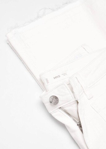 MANGO TEEN Flared Jeans 'pocket' in White