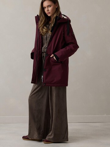 MANISA Winter coat 'Regenjacke' in Purple