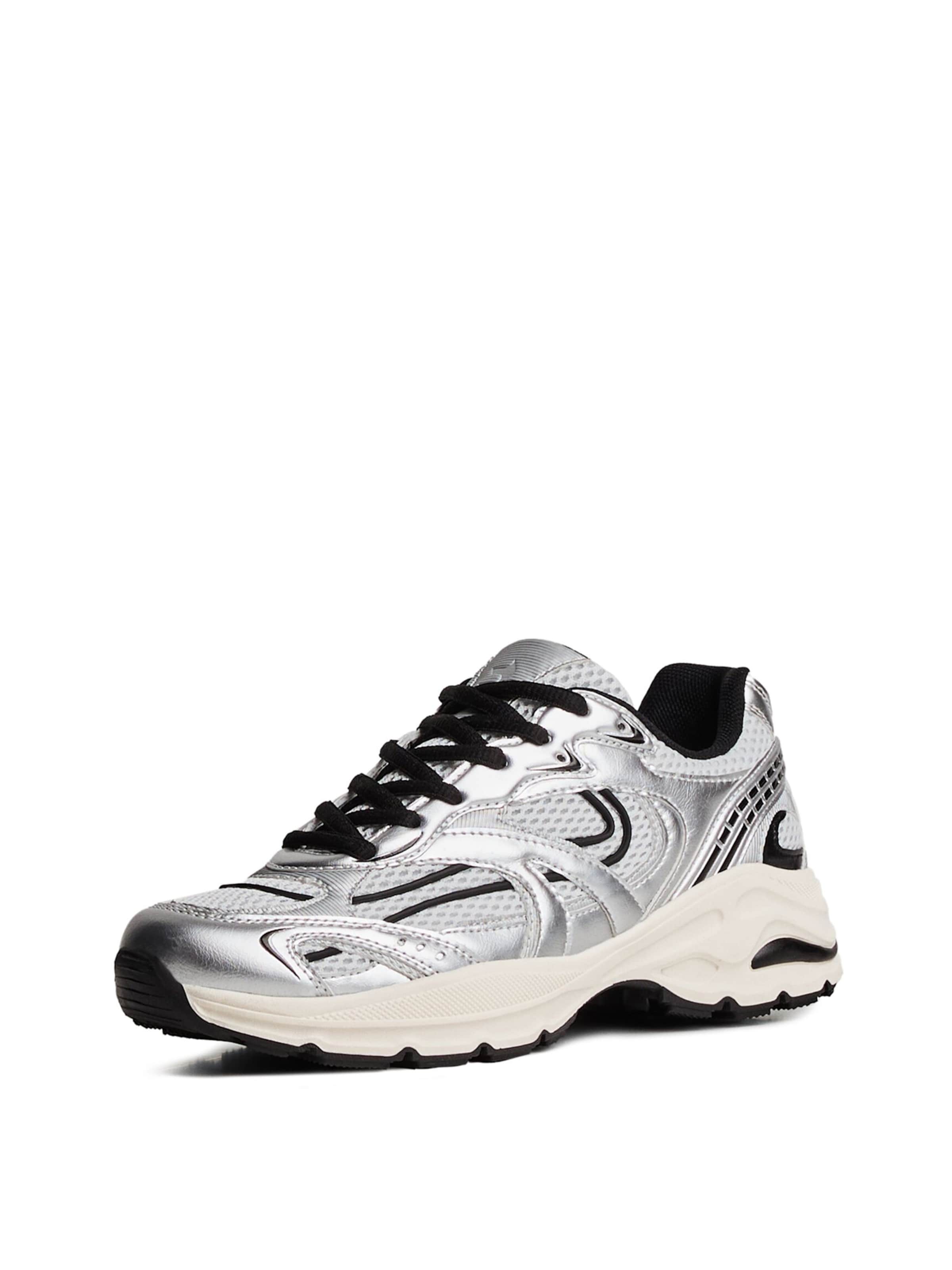 Bershka Sneaker low i sølv: forside